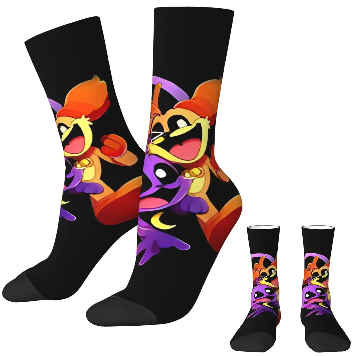 Smiling Critters Catnap Stockings Adults Men Socks High Quality Fashion Socks Spring Outdoor Anti Skid Printed Socks