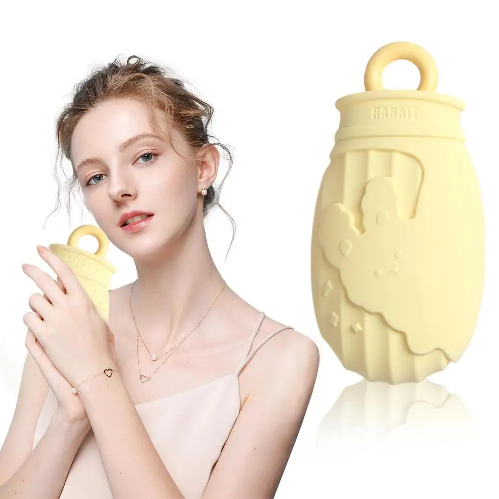 Hot Water Bottle Mini Silicone Water Refillable Compress Bag With Cover For Girls Portable Cold/Hot Compress To Cool/Warm Hands