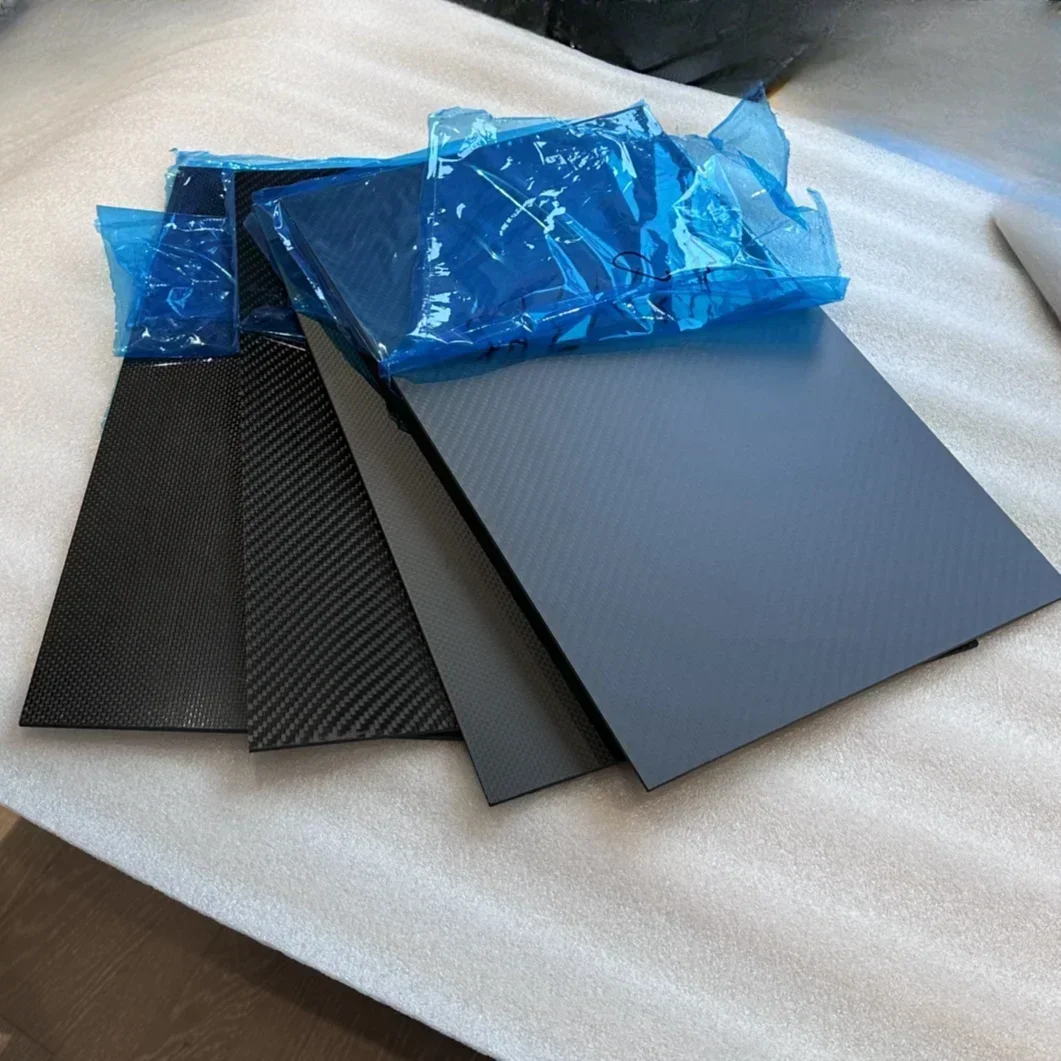 200mm×400mm  Real Carbon Fiber Plate Panel Sheets 0.5mm 1mm 1.5mm 2mm 3mm 4mm 5mm thickness Composite Hardness Material for RC