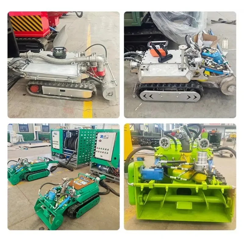 Underground Pipeline Desilting Robots Pump Motor Dredging Robot Factory Farm Dredging Robot Machinery Factory Direct Sale