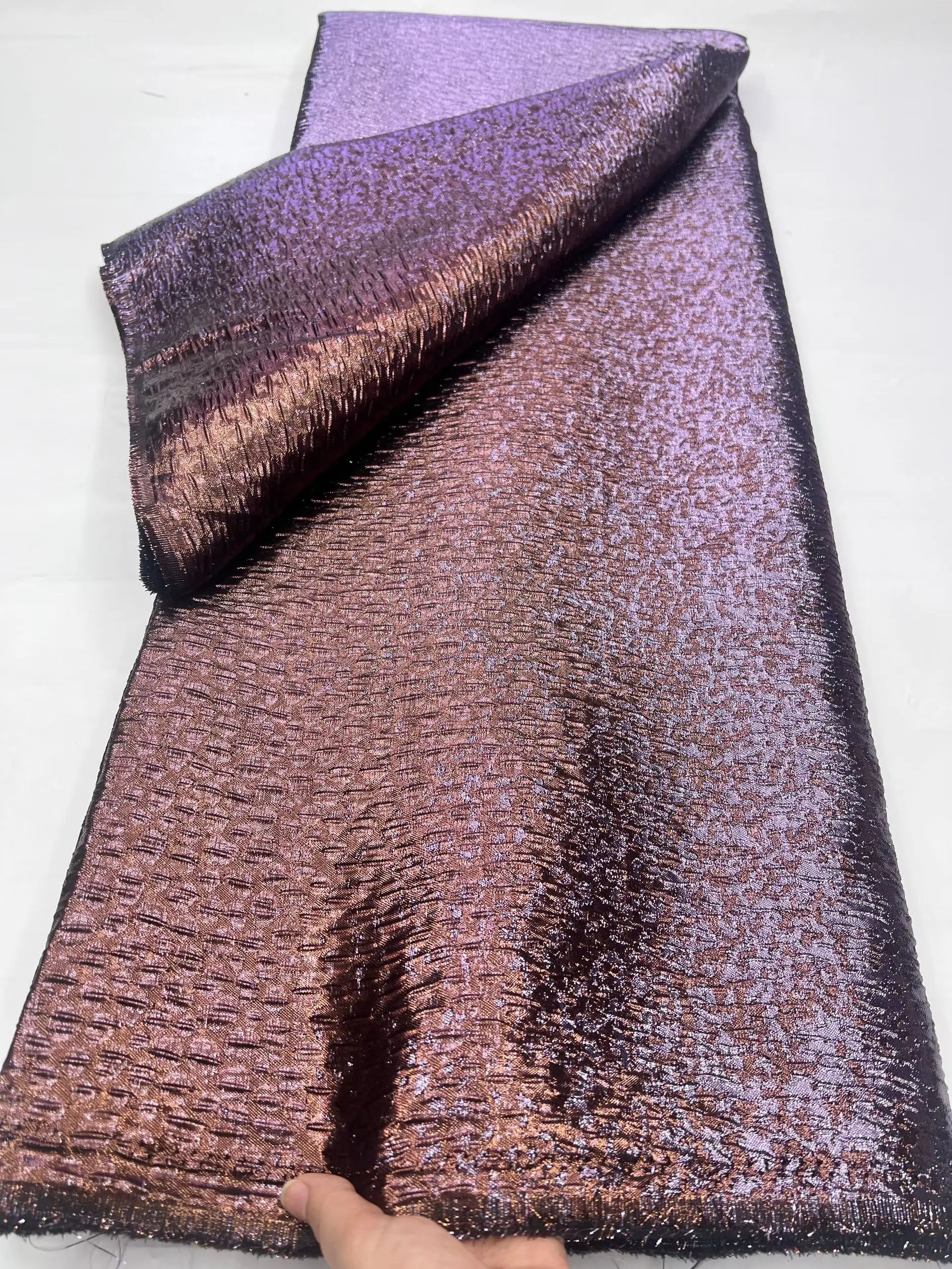 

New Style Nigerian Damask Brocade Lace Material 2025 High Quality African French Jacquard Brocade Lace Fabric For Party LHD25186