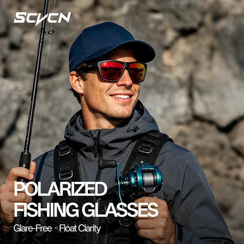 SCVCN Men's Cycling Glasses Fishing Sunglasses MTB Bike Glasses Hiking Eyewear Pickball Glasses Fashion Sunglasses Skating 2026