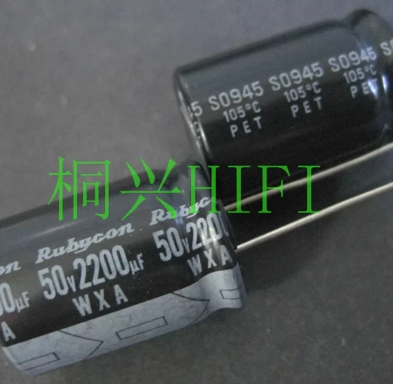 10pcs RUBYCON WXA 100mfd 200v 50v 2200uf 100uf 18X20mm electrolytic Capacitor 105℃