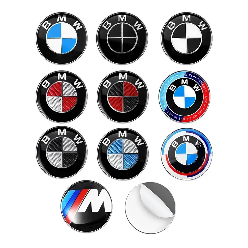 1Pcs 45mm Car Steering Wheel Badge Emblem Sticker Auto-Styling For BMW E36 E46 E53 E90 E60 E61 E93 E87 X1 X3 X5 X6 F30 F20 F10