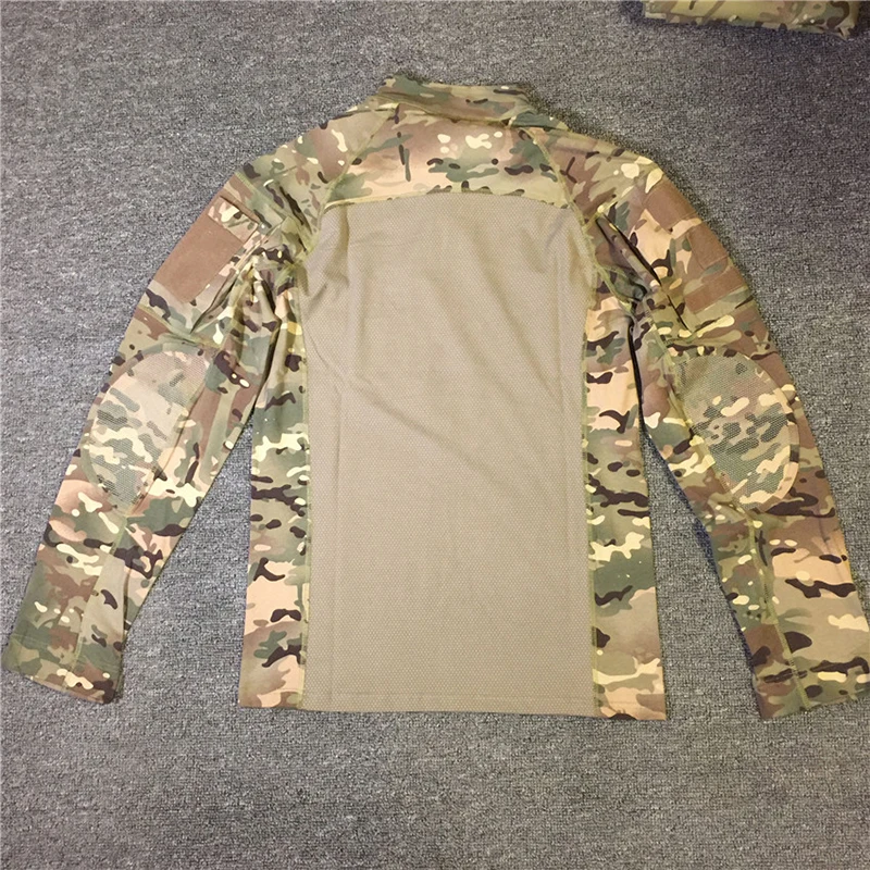 Tactical camouflage frog suit stretch fabric shirt outdoor hunting training