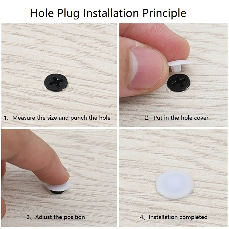 100/500/1000pcs Plastic Screw Cap Cover Nuts Flat Phillips Screws Snap Protective Cap Furniture Decorative Bolts Hardware view 4