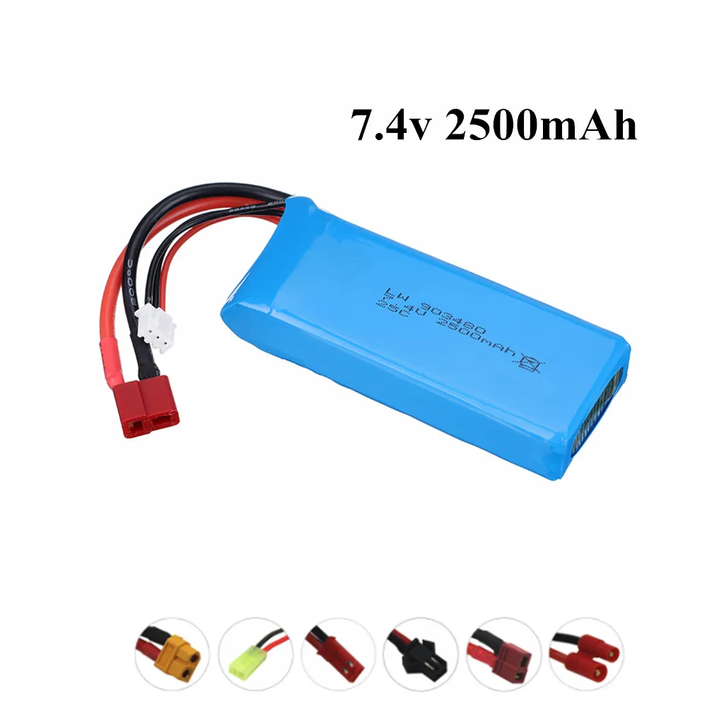 

7.4V 2500mAh Lipo battery for 12428 12423 RC Car Parts Syma X8C X8W X8G X8 RC Quadcopter 7.4 V 903480 Toys Battery