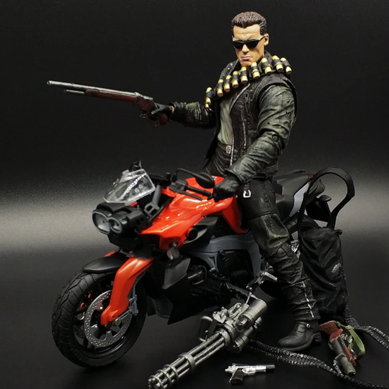 1/12 Scale T800 Future Warrior 2 Action Figure Alloy Motorcycle Toy Model Adult Fans Collectible Souvenir Show