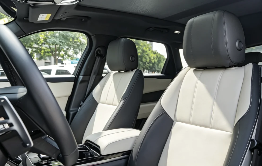 Für Range Rover Velar 2017~2020 Maßgefertigte Autositzbezüge Luxuriöses Nappaleder 100% Passgenau Innenraumzubehör 360 ° Vollständige Abdeckung – Detail 9