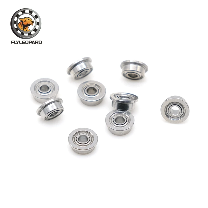 10pcs ABEC-7 Flange Ball Bearing 3x10x4 mm F623ZZ 3D Printers Parts Deep Groove Pulley Wheel Bearings