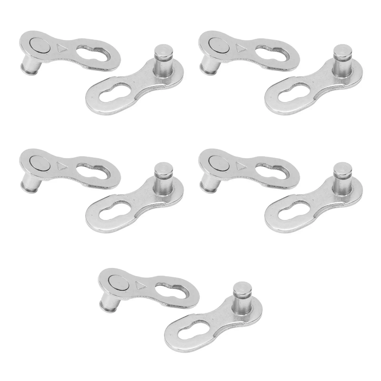 5 Pairs Quick Link Connector Set for Bike Chains - Road & Mountain, Fits for 6 -12 Speed Power Chains