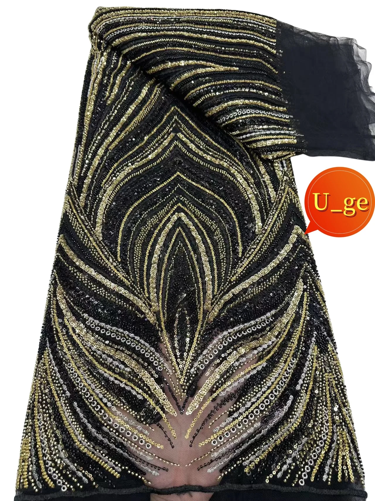 

2024 Latest Mixed Colors Delicate Elegant Best Quality Soft Beaded Tube Lace With Stones fabric For Wedding Party Dress U_Ge1968