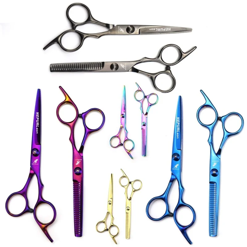 

6.0 '' Japan 440c Sharp Scissor Professional Hairdressers Thinning Shears Hair Cutting Hairdressing Set Salon for Barber Tools