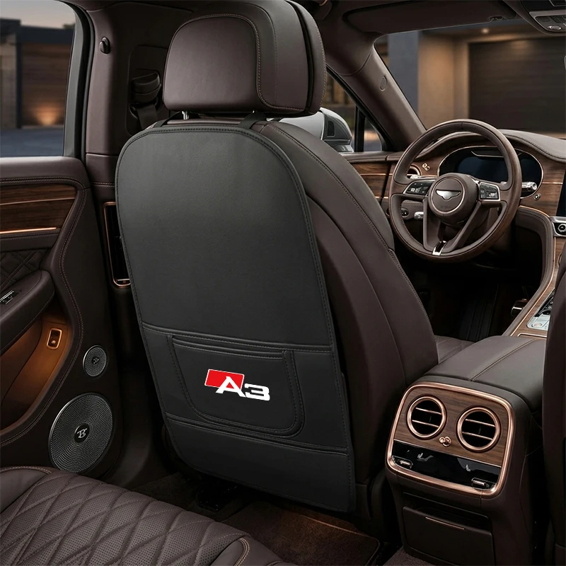

For Audi A1 Sportback A3 A4 A5 A6 A7 A8 Car Seat Anti-kick Pad Rear Backrest Mat Car Child Anti-dirty Seat Back Kick Protective
