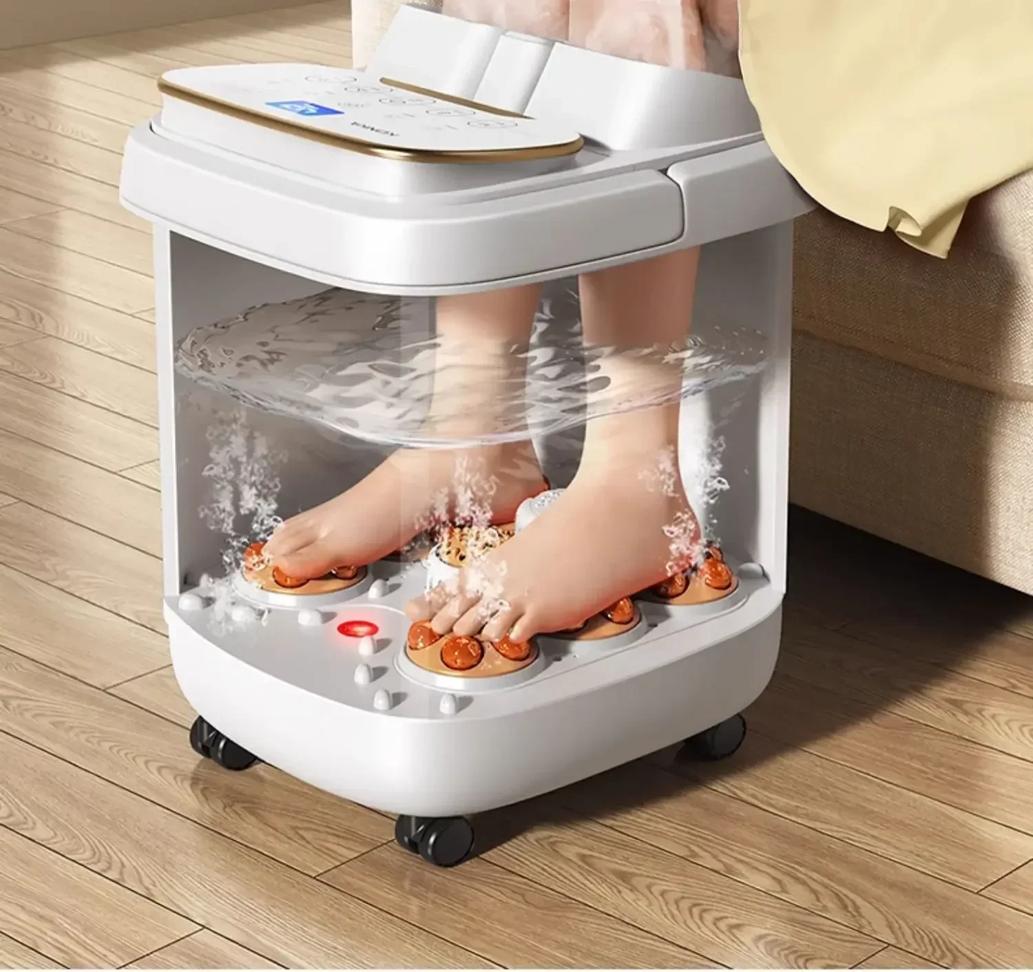 Cubo para baño de pies: hogar, masaje eléctrico completamente automático, calefacción de temperatura constante, salud inteligente.