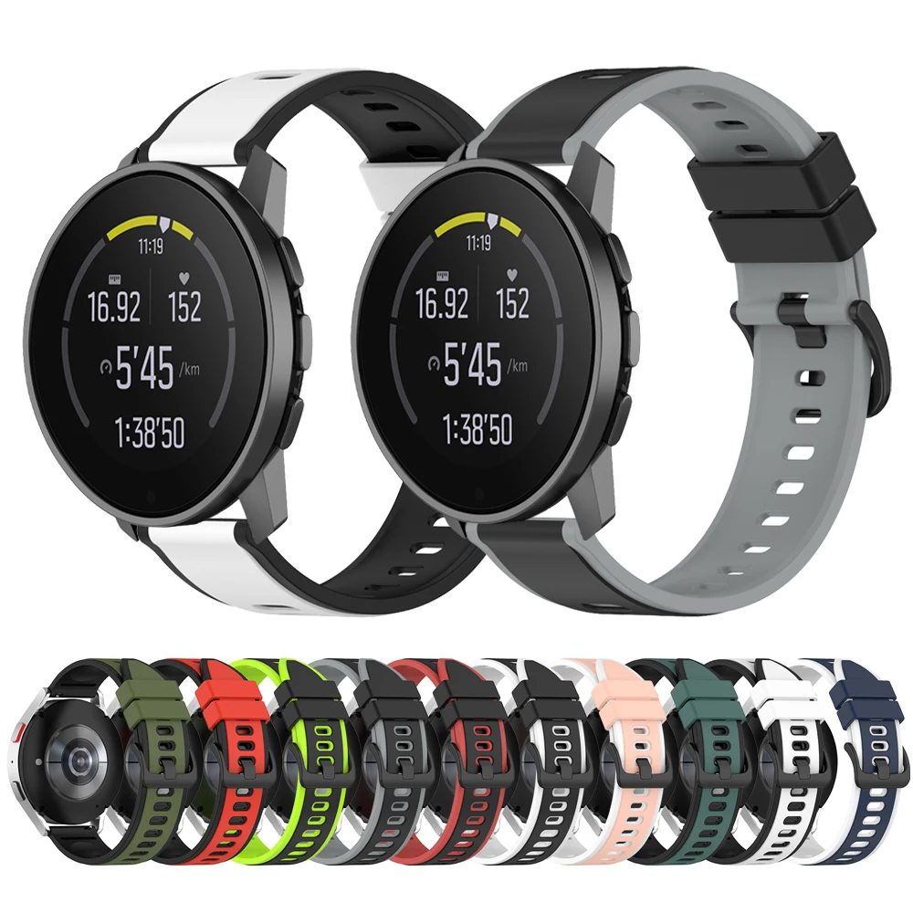 22 مللي متر الرياضة سيليكون الفرقة ل سونتو 9 الذروة حزام 5 SmartWatch استبدال معصمه سوار الساعات العصابات