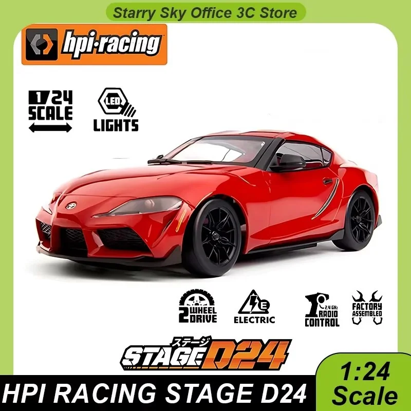 New HPI Racing Stage D24 1:24 Brushed Drift Car 2.4Ghz Radio System LED Lights Car 2 Wheel Drive Car RTR RWD Customized Vehicle