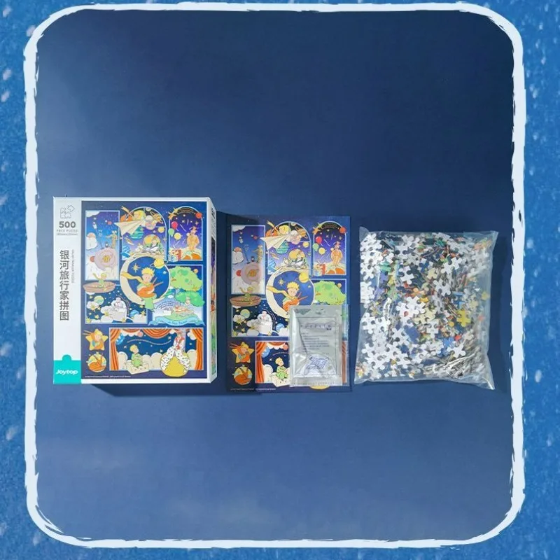 Il Piccolo Principe Confezione regalo puzzle da 500 pezzi Galaxy Viaggiatore Rosa Salmo Decorazioni da tavolo Regalo di compleanno Senza cornice in legno