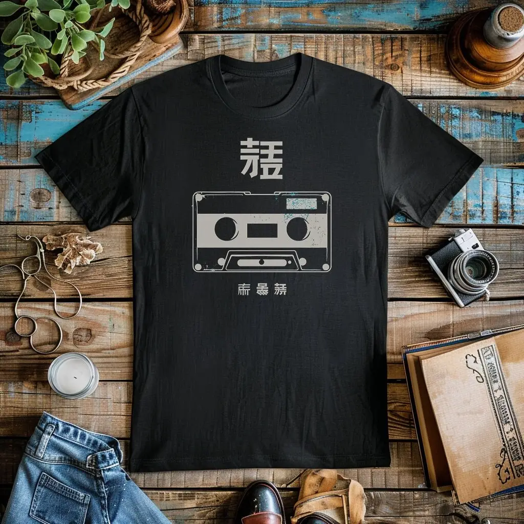 Cassette Japanese Style T Shirt Streetstyle Japan Streetwear Soft Grunge Clothes Softstyle