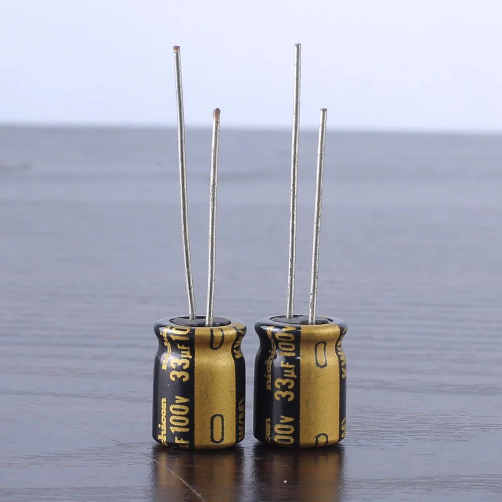 10PCS Nichicon KW 33UF 100V 33mfd audio Capacitor caps 8mm*11.5mm 100V33uf