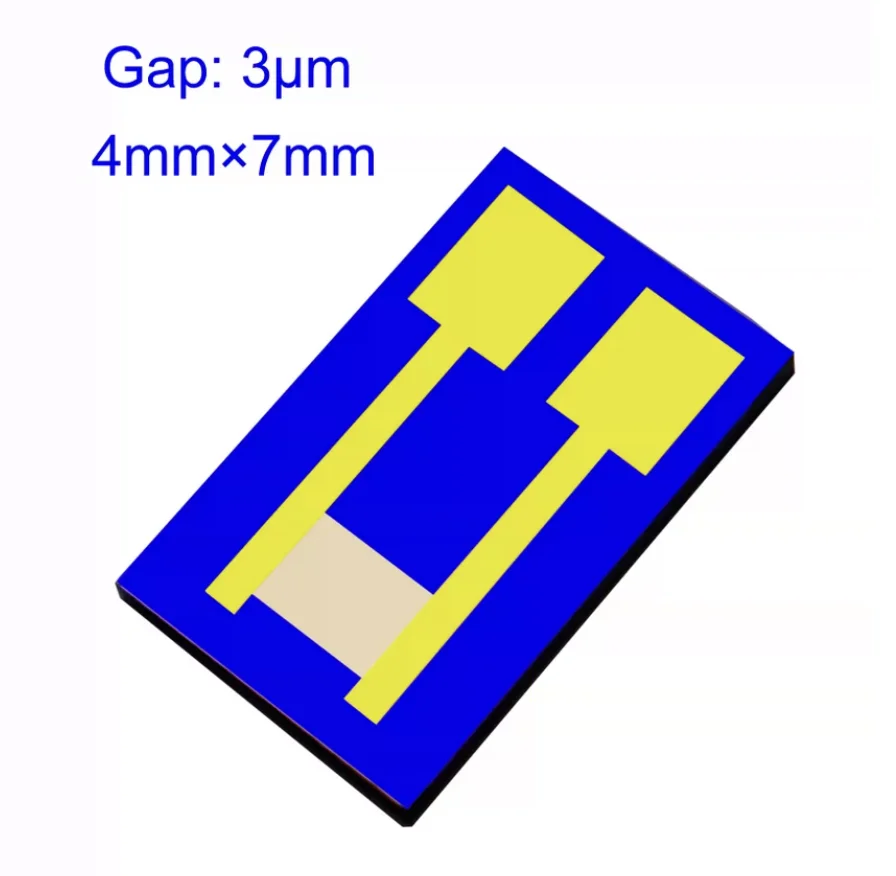 3μm silicon-based finger-like electrode capacitor array gas biosensor electrochemical photoelectric detection