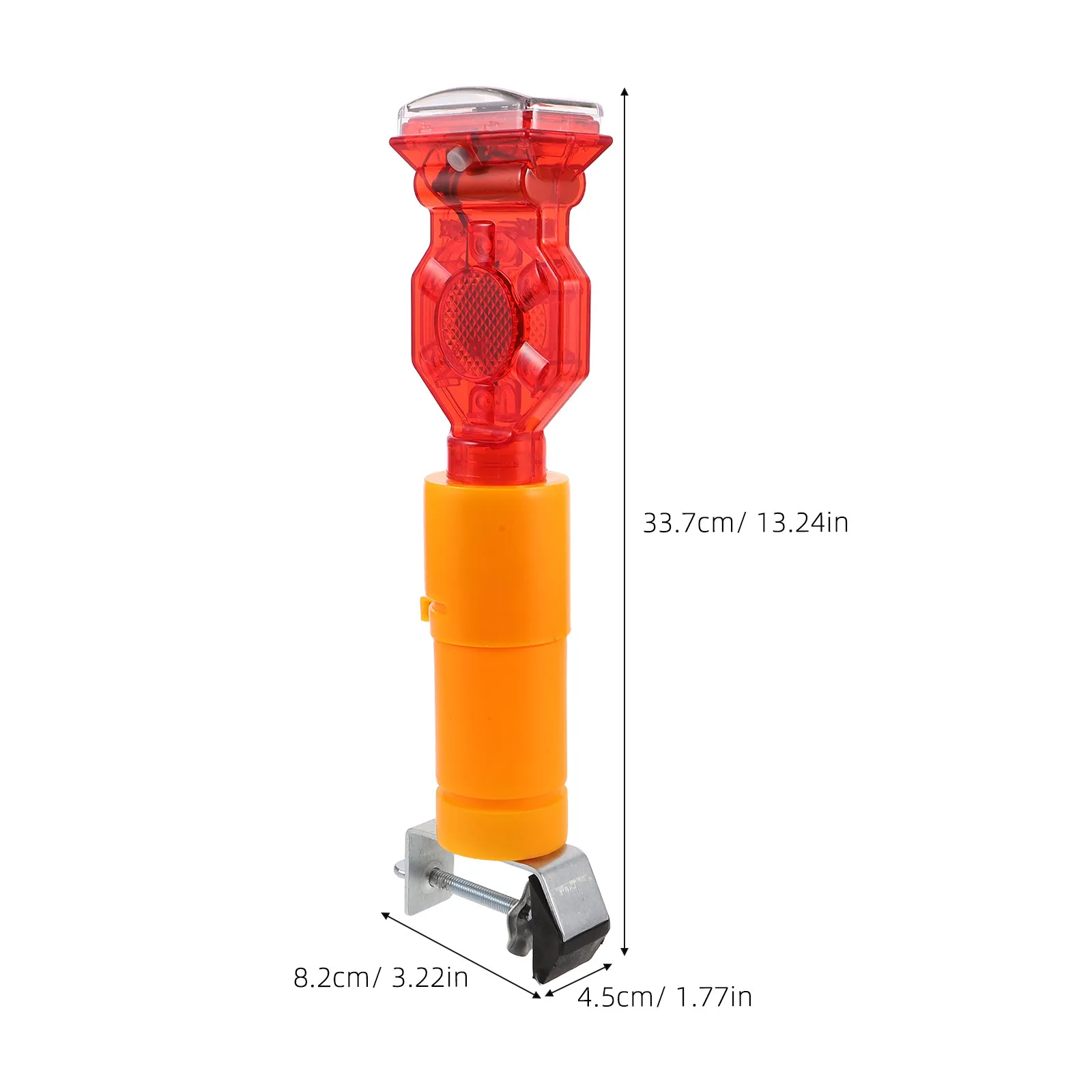 Solar-Powered LED Road Warning Light High Brightness Solar Strobe Flash for Construction Barricade Outdoor Safety Traffic