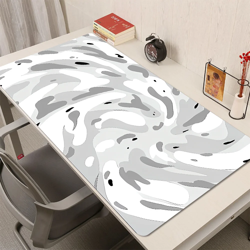 Large Line-Texture Mouse Pad | Featuring Durable Stitched Edges & Non-Slip Base for Office, Gaming, and Study Use