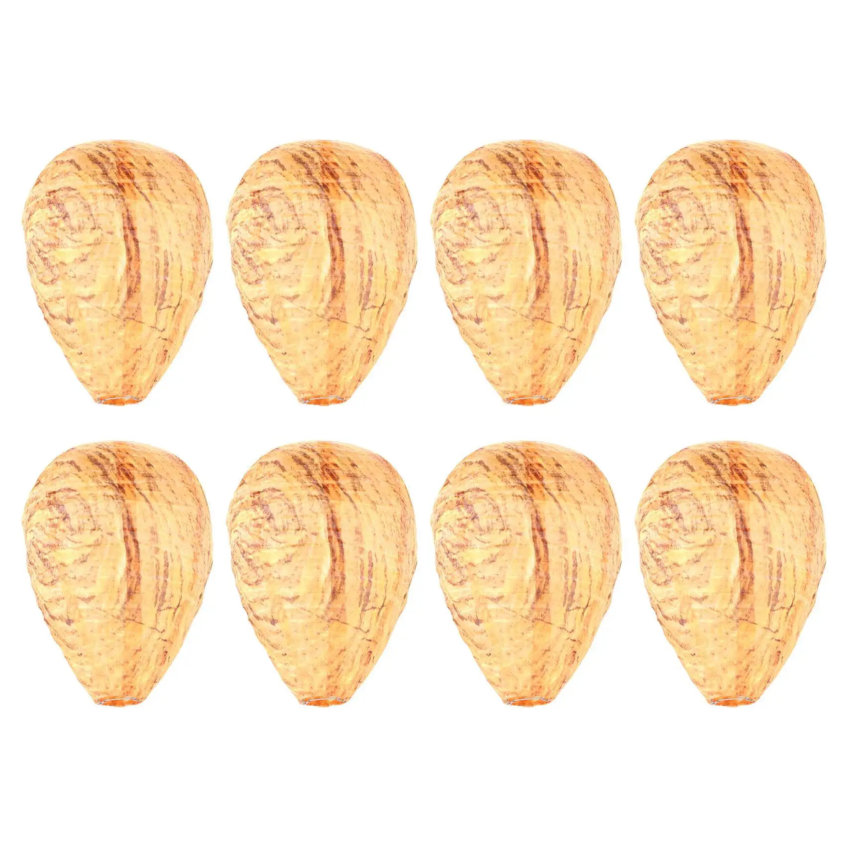 Impermeável Fake Fabric Wasp Nest, Pendurado Hornet, Não-Decoy, Decoração para Casa, 8 pcs