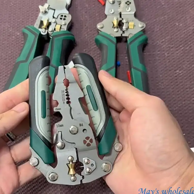 Easy To Use Electric Stripping Pliers Cable Cutting Accurate Ethernet Cord Stripping Suitable for Household Maintenance 448A