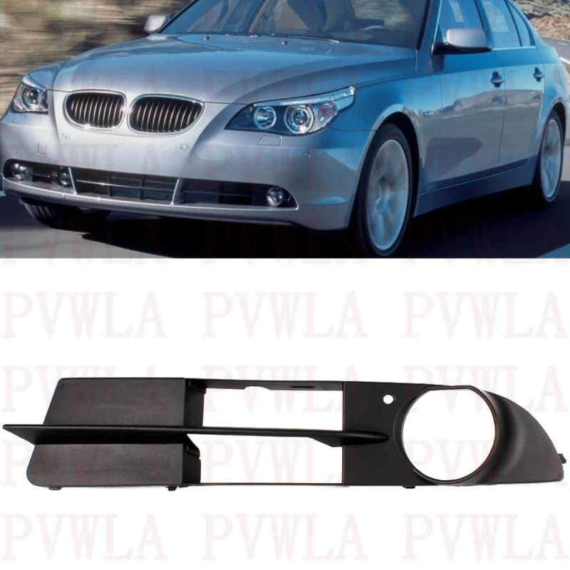 Linke Seite vordere Stoßstange Nebels chein werfer Licht Kühlergrill abdeckung 51117049243 für BMW 525i 525xi 530i 530xi 545i 550i e60 2004 2005 2006 2007