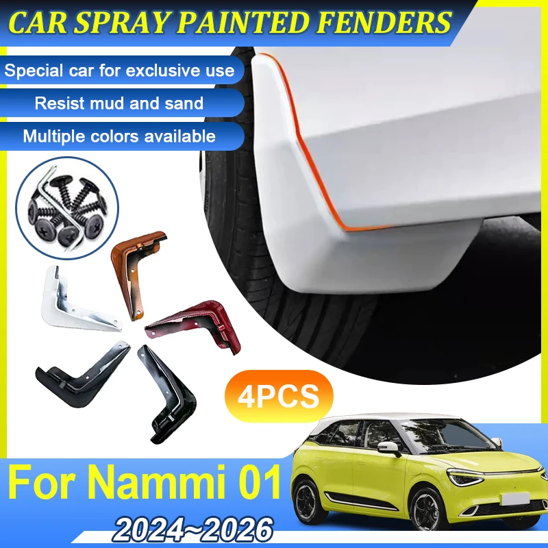 

Car Baking Paint Fender For Dongfeng Nammi 01 2024 2025 2026 Mudguard Mud Flap Guards Splash MudFlaps Mudguards Auto Accessories