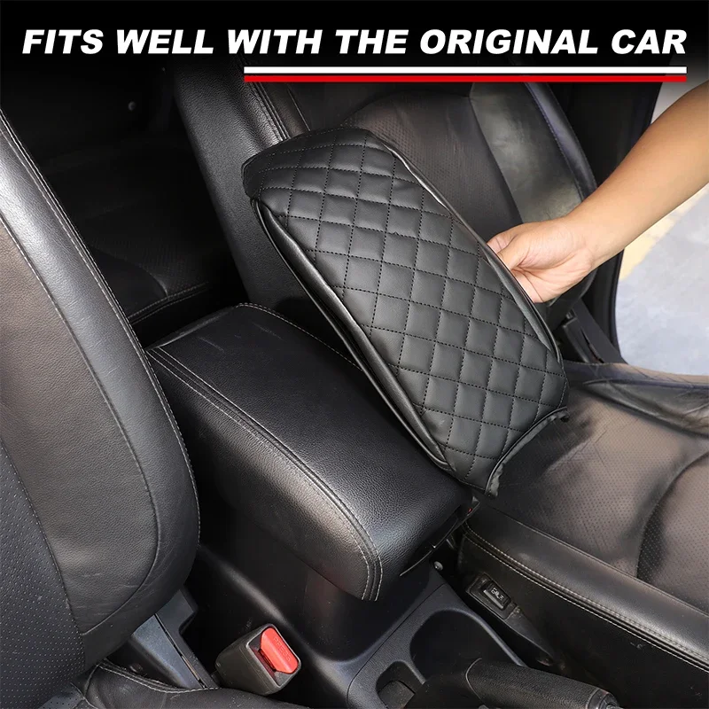

For Mitsubishi ASX 2011-2018 Leather Black Car Center Console Armrest Box Mat Storage Bags Interior Car Accessories