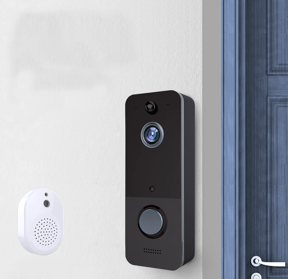 160 Degree Wide Angle 720P  WIFI Doorbell Camera  Free Cloud Storage Visual Intercom Video Door Phone With USB Indoor Chime