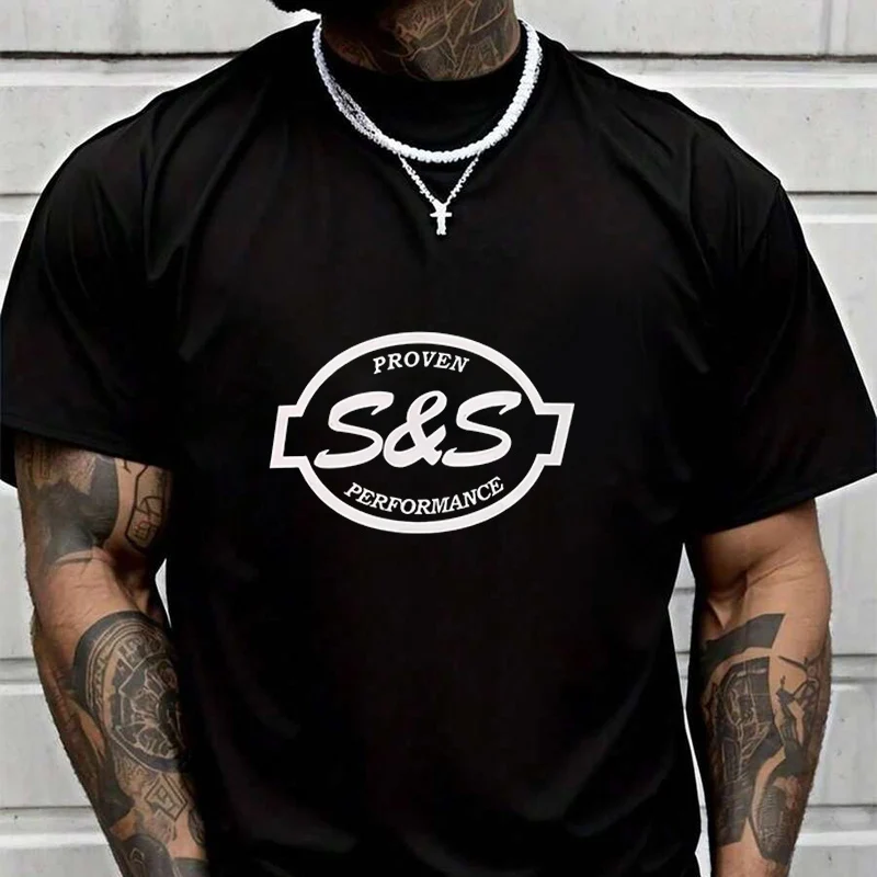 

Новая футболка с принтом S&S Cycle Proven Performance Engine Adventure, повседневная, с круглым вырезом, 2026