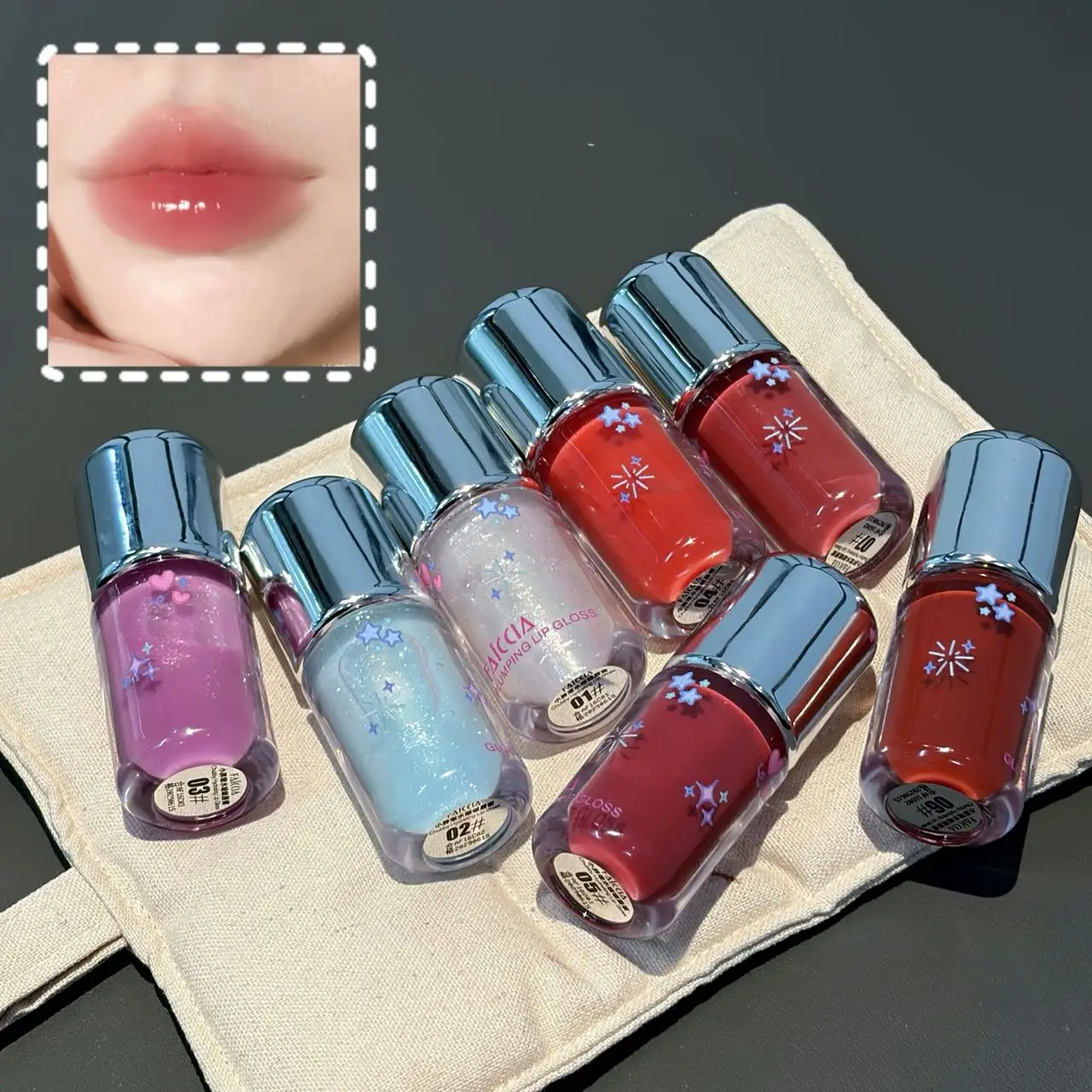 Watermelon Lip Gloss Transparent Sparkling Moisturizing Non-Sticky Not Fading Daily Use Party Suitable Fine Sparkle Lip Glaze