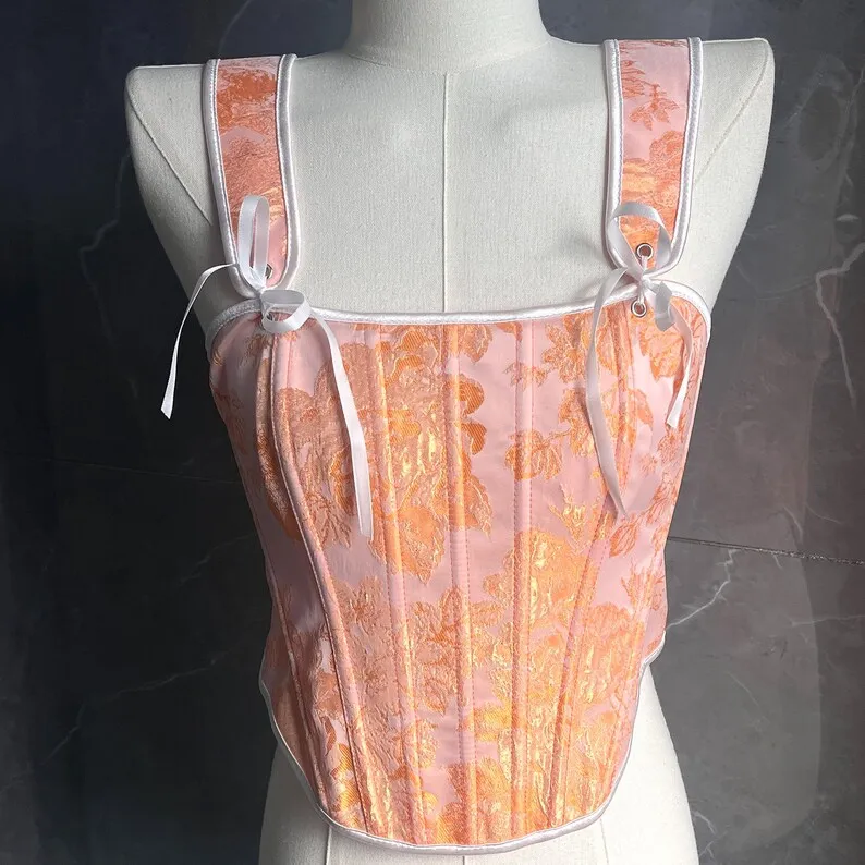 

Palace style solid color French Renaissance all-match corset princess short fashion suspender corset