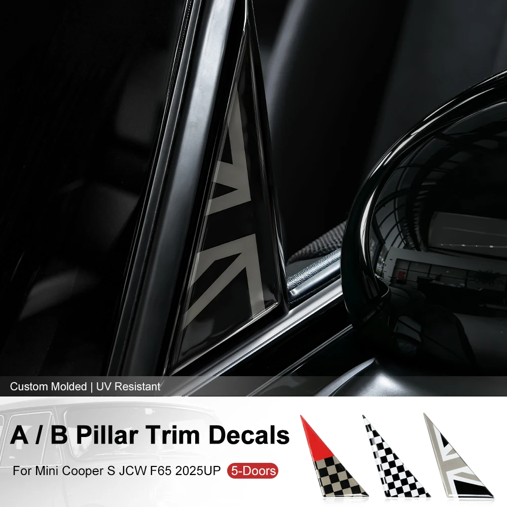 For Mini Cooper S JCW F65 F55 A/B Pillar Drip Adhesive Tape Dropping Gule Car Body Exterior Decoration Sticker Accessories