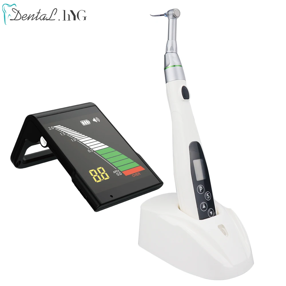 Dental Wireless Endo Motor with LED 16:1 Contra Angle 6 Programms Endodontic Instrument Root Canal Apex Locator Whole Set