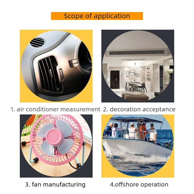 Hot Selling For Pocket Smart Anemometer Air Wind Speed Scale Accurately Measure Wind Speed & Temperature Digital Anemometer