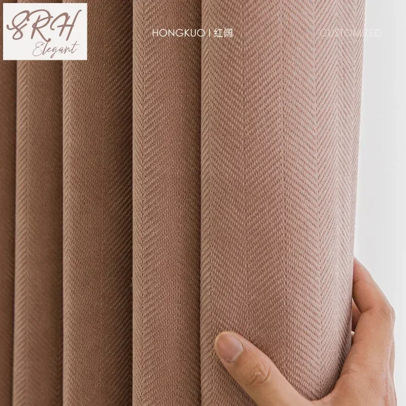

Chenille Luxury Curtains for Living Room Bedroom Simple French 90% Blackout Fabric Wholesale Elegant Custom Size Window Decor