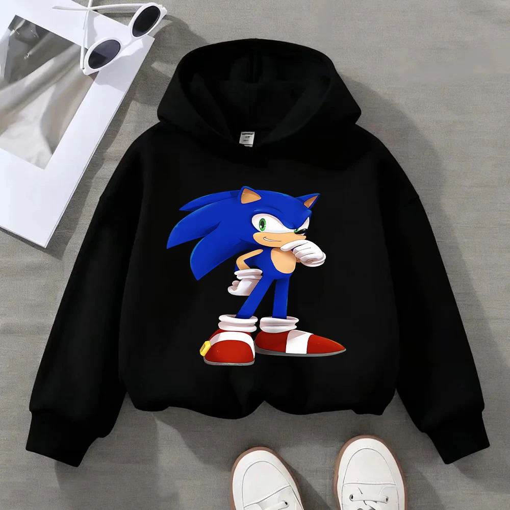 

Kids Boys Girls Cartoon Character Print Sweatshirt Long Sleeve Casual Pullover Cotton Blend Fashion Top for Toddler Children