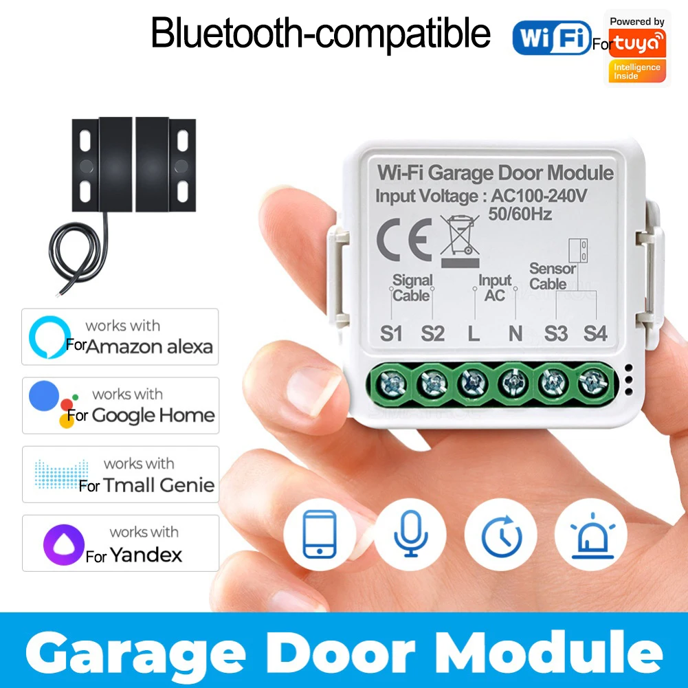 

Remote Control Switch Smart Garage Door Switch Garage Automation App Control Supported Garage Door Automation For TUYA App
