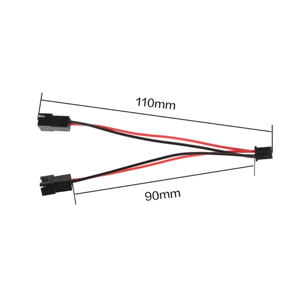 10pcs XH2.54 1 To 2 Fan Splitter Wire For 3D Printer Motherboard Cooling System Efficient Heat Dissipation Robust Alloy Build