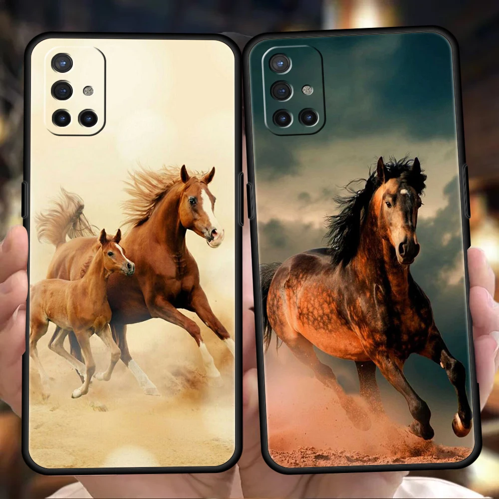 Running Horse Animal Phone Case for Oneplus 11 10T Nord N100 N10 10 7 8 9 9R 7T 8T N200 CE 2 9RT Pro 5G Silicone Cover Shell Bag