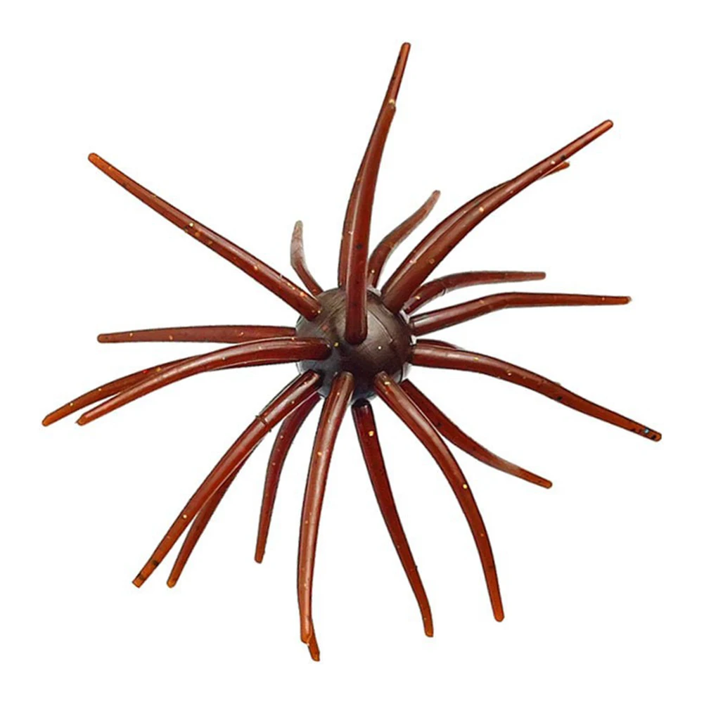 Ball Floating Soft Bait 110MM Water Bladder PVC Biomimetic Sea Urchin Bait With 24 Grass Skirt Fishing Lure Accessories