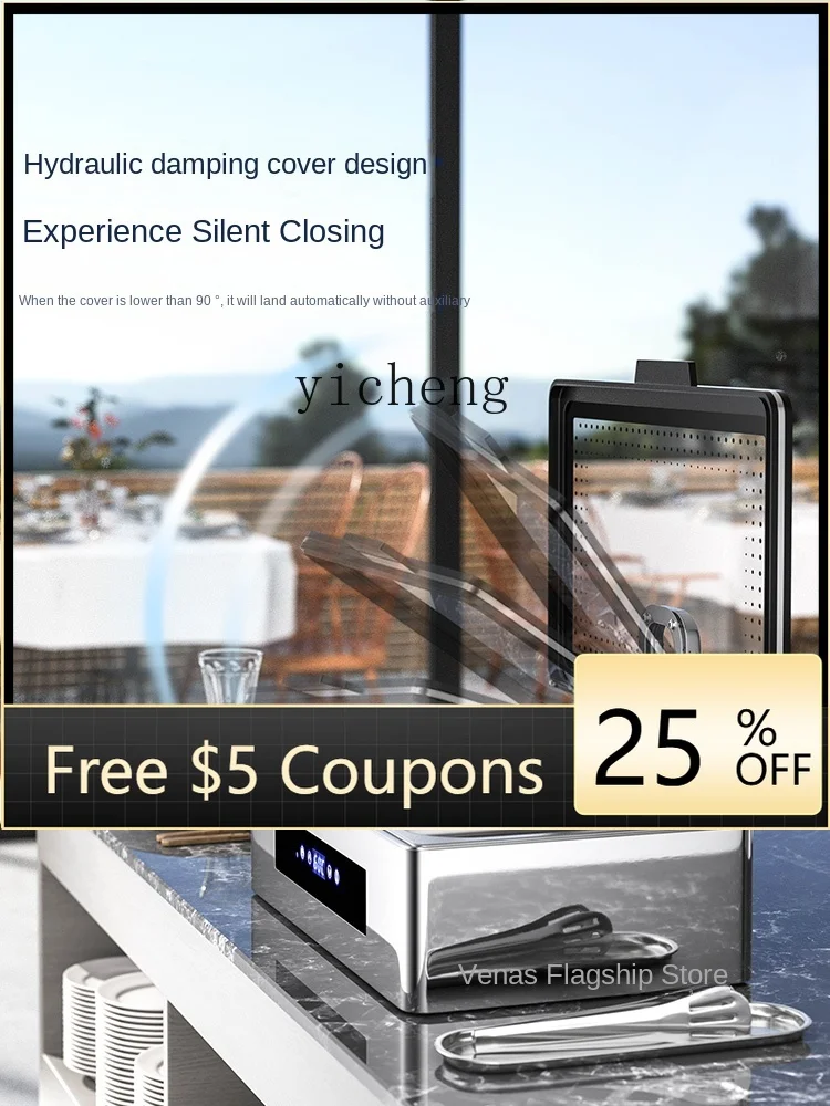 

Electric Heating Buffet Stove Dry Water-Free Buffet Stove Maintaining Furnace Hot Dishes Fireless Cooker Hotel Tableware