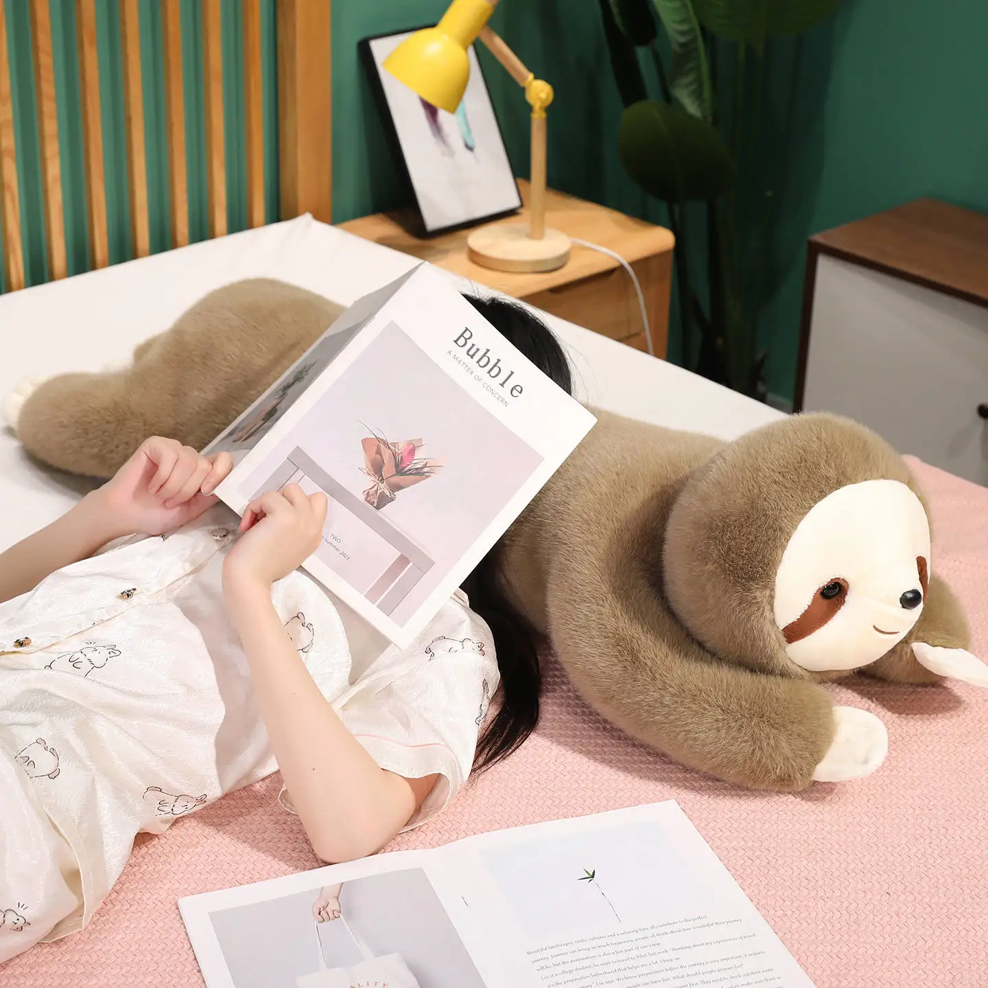 100 ซม.การ์ตูนสัตว์ไดโนเสาร์ตุ๊กตาPlushหมอนฤดูหนาวฤดูร้อนUnicorn Slothแมวสุนัขช้างPlushของเล่นตกแต่งบ้านWarm Hug