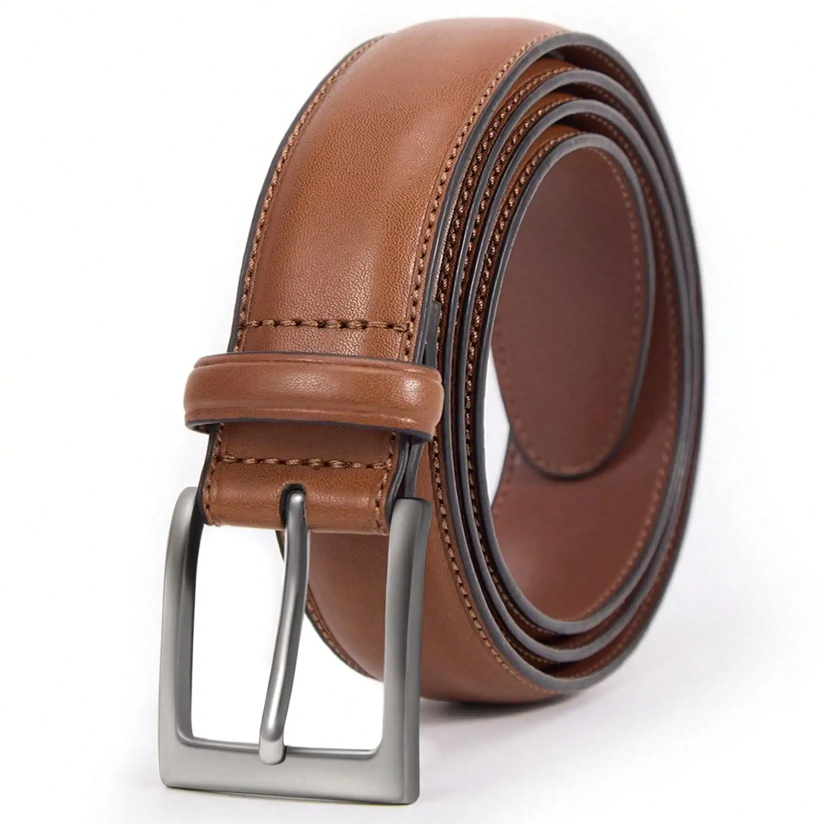 

Men's Genuine Leather Dress Belts,Handmade,Adjustable,Durable,Suitable For Work, Business, And Leisure,With A Gift Box