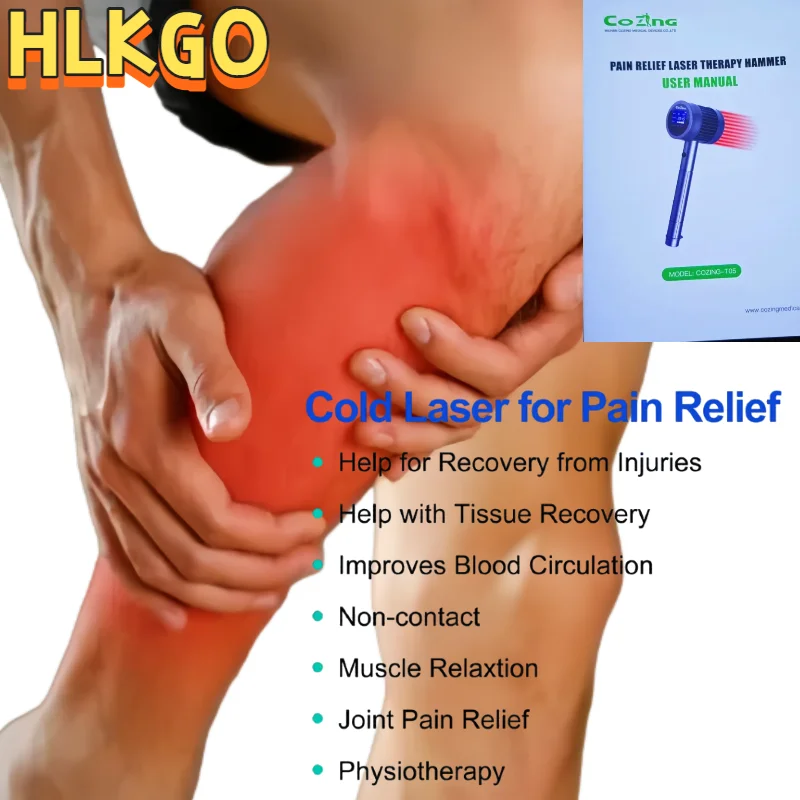 

5W Cold Laser Therapy Device Portable 25 Diodes 808nm 650nm - Advanced Treatment for Foot Hand Neuropathy and Nerve Regeneration