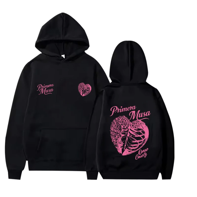 

Omar Courtz Primera Musa Album Tour Merch hoodie men women vintage Long sleeve streetwear print Graphics oversized hoodie unisex